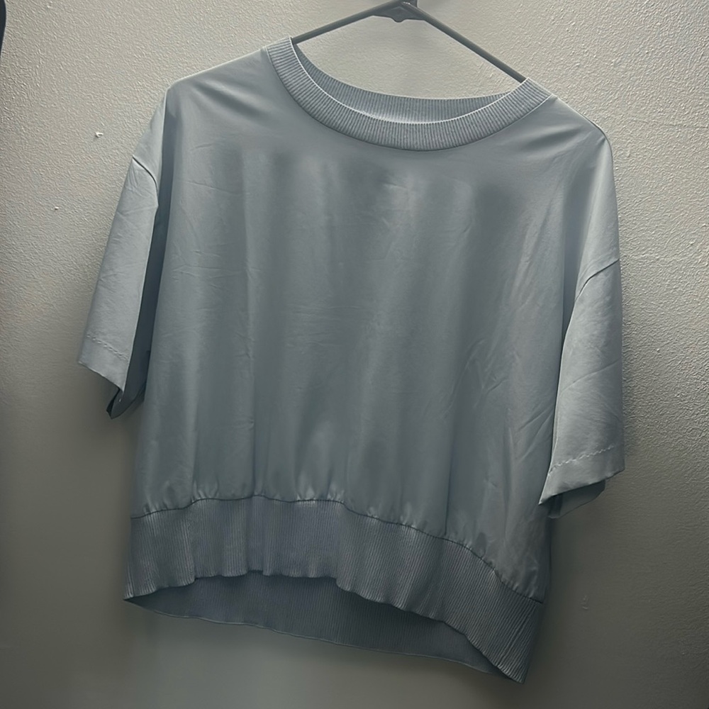 Athleta Zephyr Boxy Cropped Tee